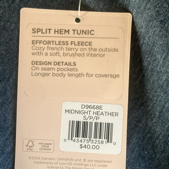 Sooo soft! NWT Danskn split hem tunic 💕 - Picture 3 of 4